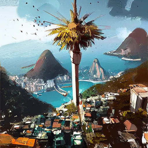 Prompt: rio de janeiro by ismail inceoglu