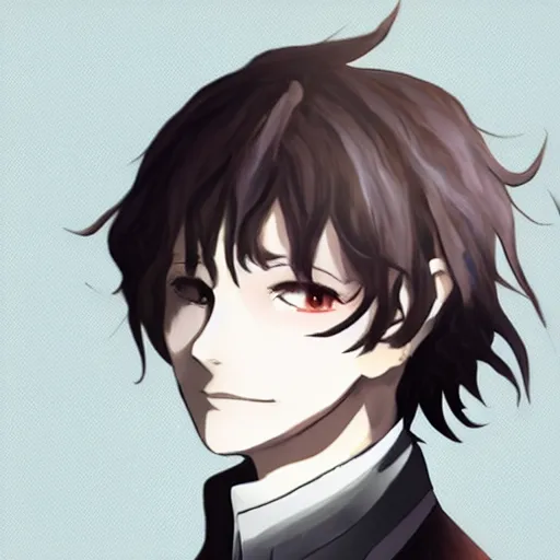 Prompt: Dazai from Bungou Stray Dogs