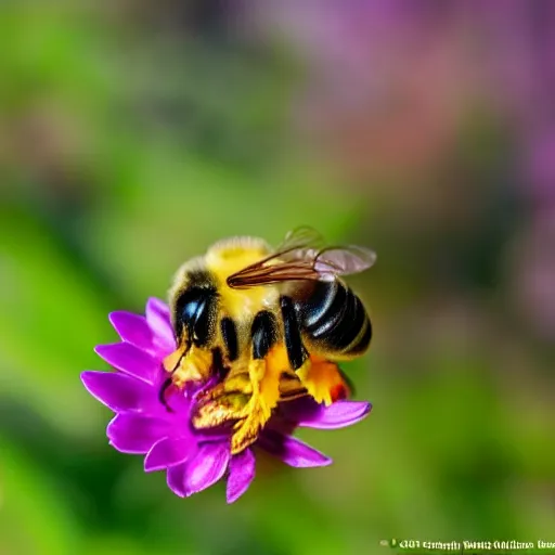 Image similar to a bee landing on a burning flower, the forest is on fire, there is fire everywhere, beautiful macro photography, perfect focus, nice composition