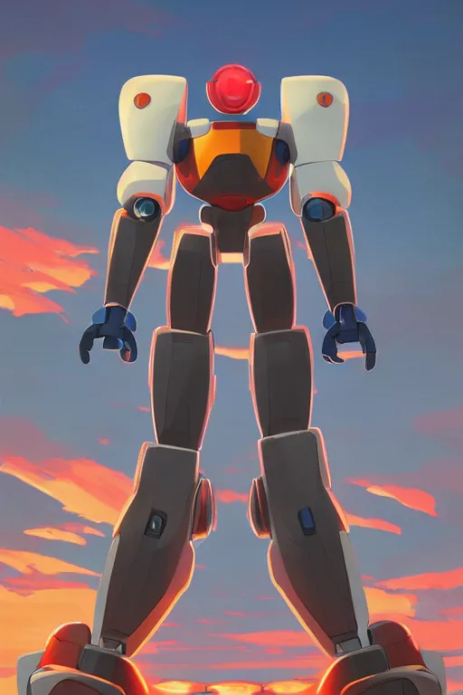 Image similar to metabots medabots medarotto medarot robot minimalist comics, behance hd by jesper ejsing, by rhads, makoto shinkai and lois van baarle, ilya kuvshinov, rossdraws global illumination ray tracing hdr radiating a glowing aura