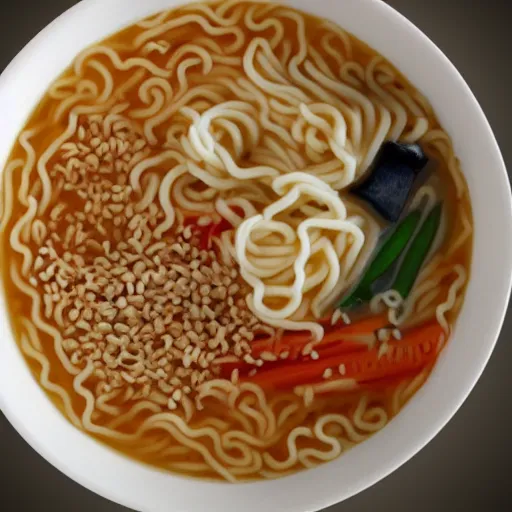 Prompt: instant ramen noodles