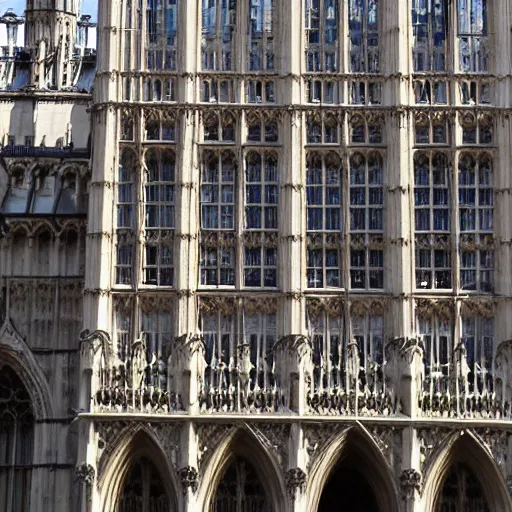 Image similar to the houses of parliament in london decorated for king charles ii's coronation, london