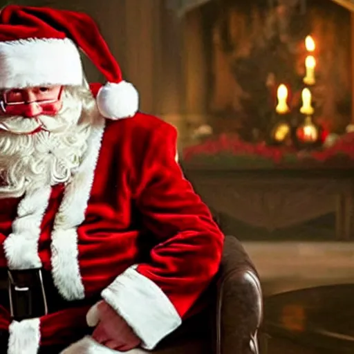 Image similar to santa claus as john wick