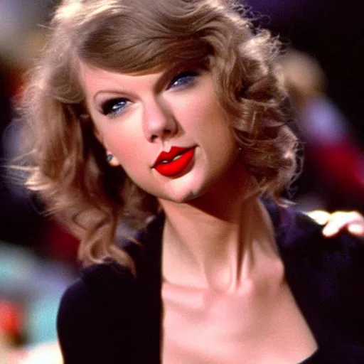 Image similar to taylor swift in the tv show seinfeld, 1 9 9 0's, glamor shot, extreme quality