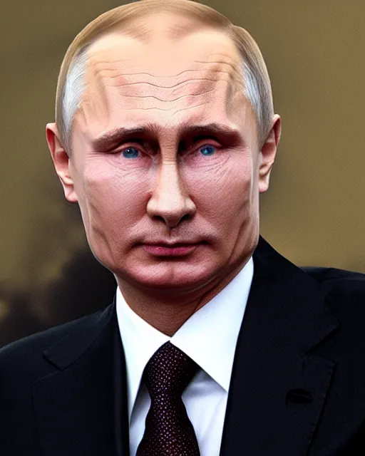 Image similar to Putin looks like a character from JoJo's bizarre adventure