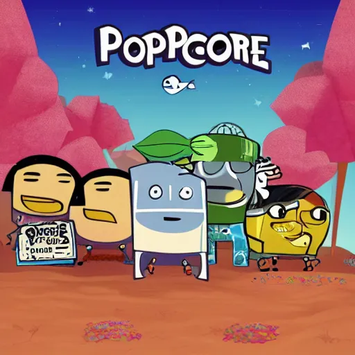 Image similar to poptropica album art, cover art, poster