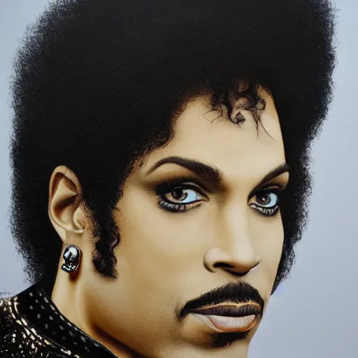 Image similar to amazing award winning portrait photo of prince the artist, very detailed