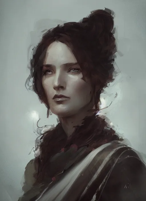 Prompt: A portrait of the high priestess in the style of in the style of Greg Rutkowski, style of Charles Sillem Lidderdale, artstation, high quality art