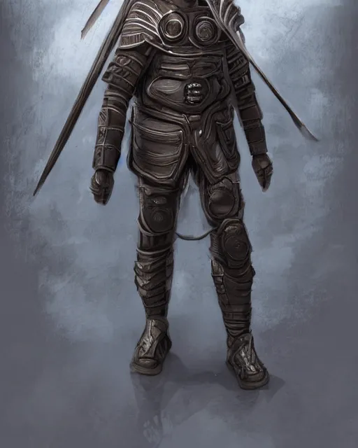 Image similar to Futuristic roman legionnaire, sci-fi, male, concep art