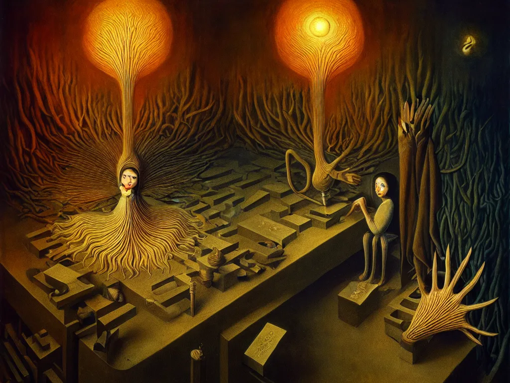 Image similar to highly detailed photo of consciousness, trending on deviantart, neo surrealism, sharp focus, 4 k, a lot of little details, octane, masterpiece, art by remedios varo