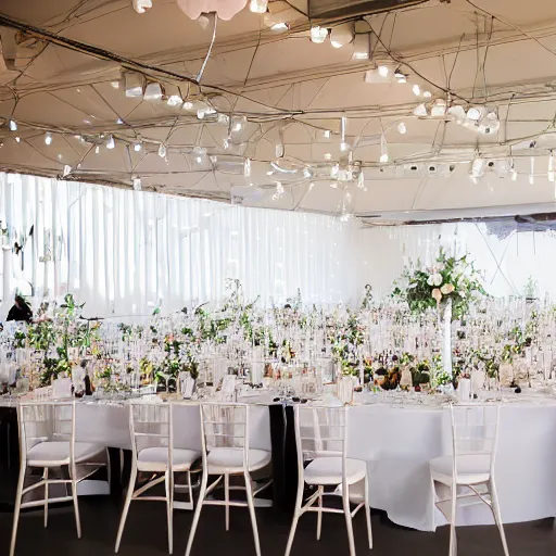 Image similar to ultra modern wedding reception