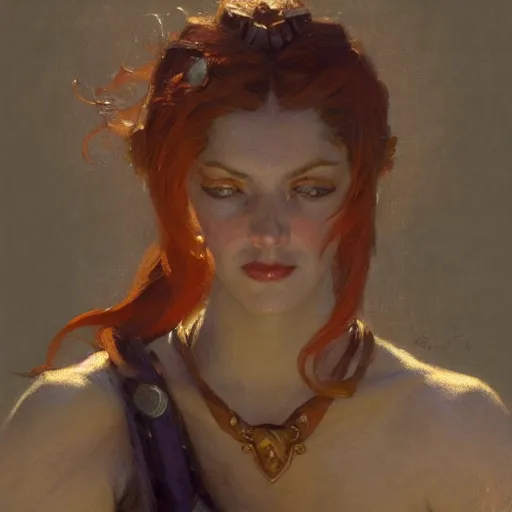 Image similar to female mage, sunny, painting by gaston bussiere, craig mullins, j. c. leyendecker