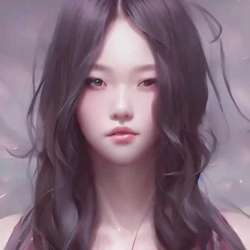 Image similar to realistic beautiful gorgeous natural cute girl art drawn full HD 4K highest quality in artstyle by professional artists WLOP, Taejune Kim, yan gisuka, JeonSeok Lee, artgerm, Ross draws, Zeronis, Chengwei Pan on Artstation