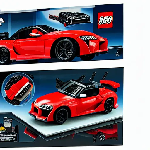 Image similar to toyota supra mk 4 lego set