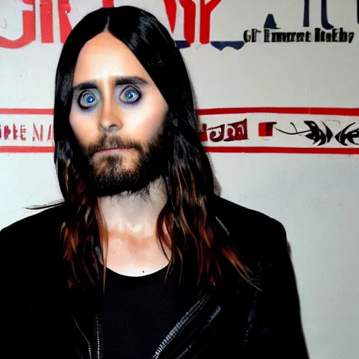 Prompt: scary jared leto