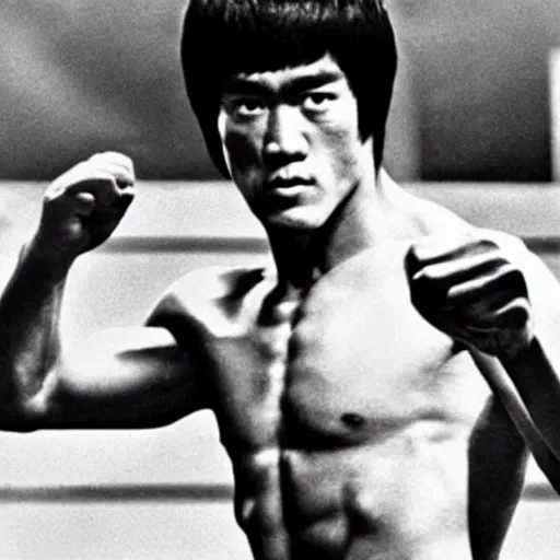 Image similar to Bruce Lee in the UFC,