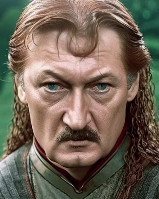 Image similar to Lukashenko in the role of Boromir, film still