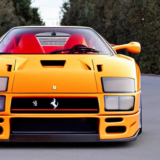 Prompt: ferrari f 4 0, photo of the year, golden hour, highly detailed