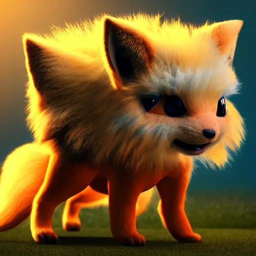 Image similar to photography of a realistic vulpix animal, ultra detailed, 8 k, cinematic lighting, natural background, trending on artstation, pokemon
