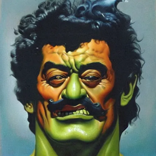 Prompt: hulk, salvador dali