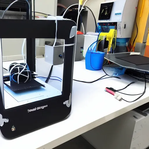 Prompt: 3 d printer 3 d printing a 3 d printer