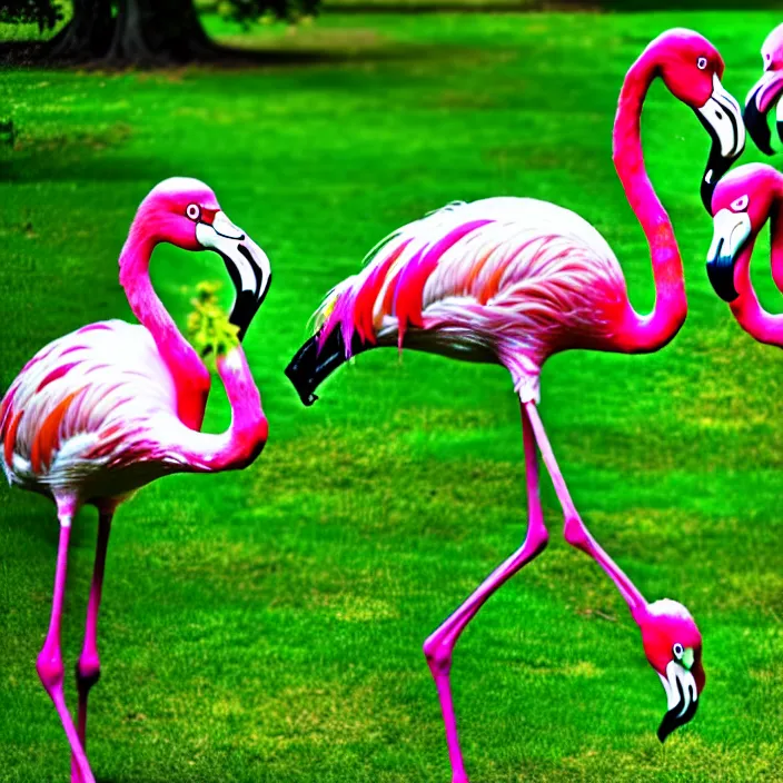 Image similar to flamingo lawn monsters at vanvcouver,british columbia,canada