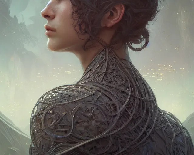 Image similar to photography of antony gormley, deep focus, d & d, fantasy, intricate, elegant, highly detailed, digital painting, artstation, concept art, matte, sharp focus, illustration, hearthstone, art by artgerm and greg rutkowski and alphonse mucha