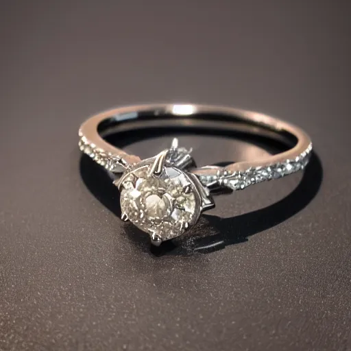 Image similar to gorgeous diamond ring, closeup photo, studio lighting