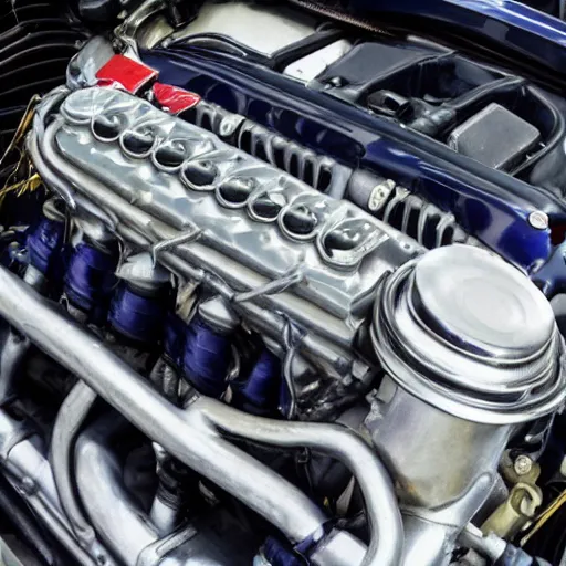 Image similar to close up photo of a 1994 honda accord engine