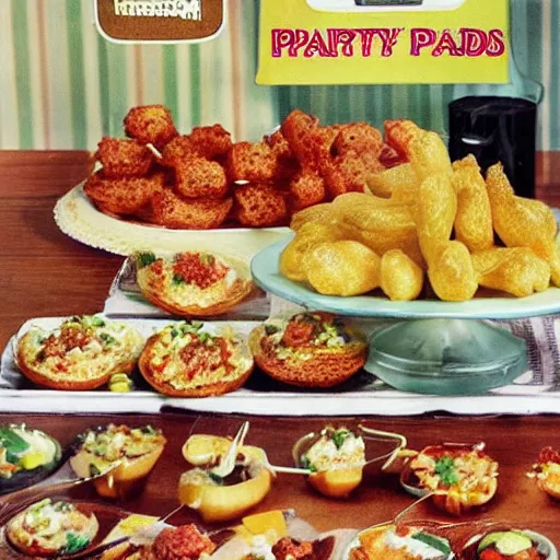 Image similar to party food, photo from a 1970s recipe book