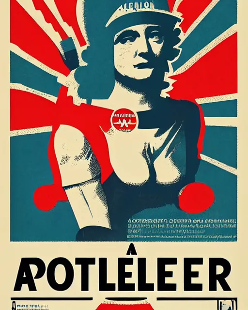 Image similar to a poster by atelier populaire