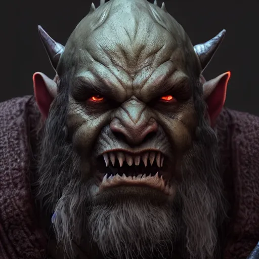 Prompt: full shot orc character, lord of the rings, final fantasy, warcraft, diablo, dark fantasy, moody, highly detailed, centered, artstation, smooth, sharp focus, octane render, maya render