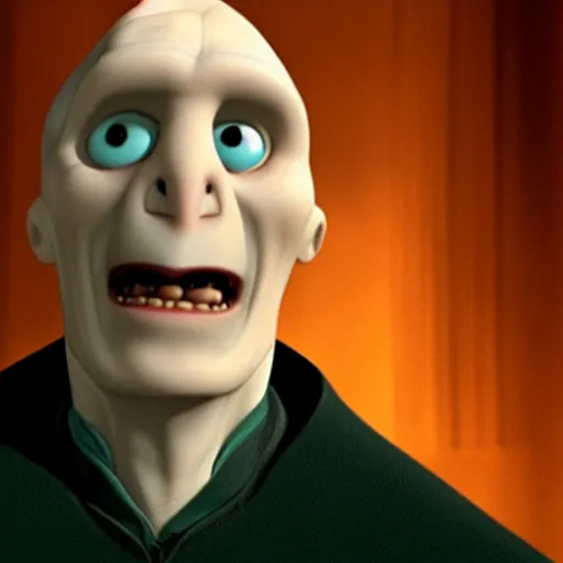 Prompt: Film still of Voldemort, from Pixar's Up (2009)