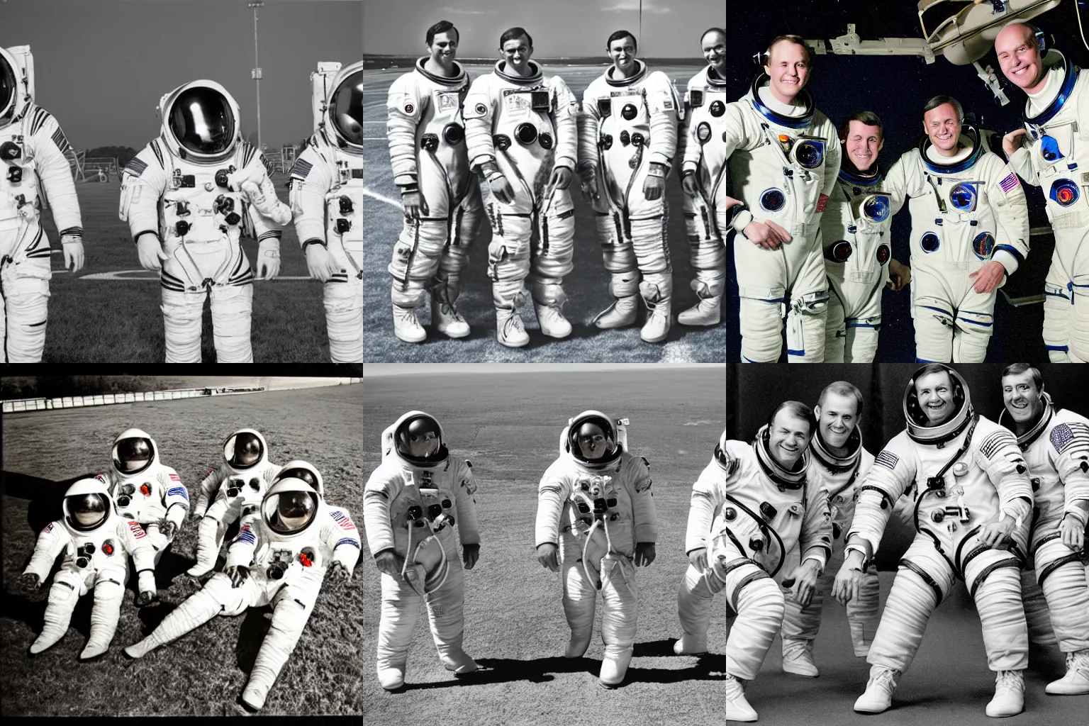 Prompt: four - man bob with astronauts, sports photography,