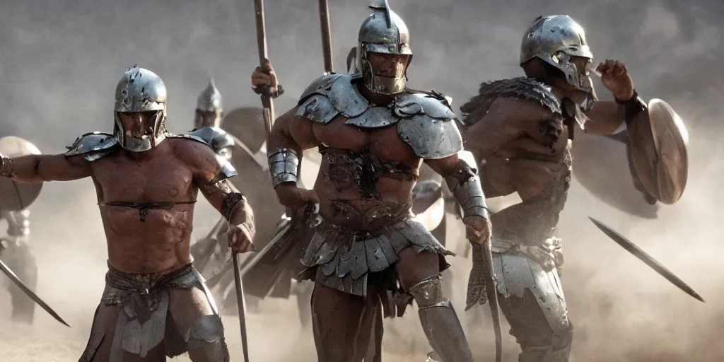 Image similar to film still of joe biden as a spartan warrior in the movie 3 0 0, 8 k