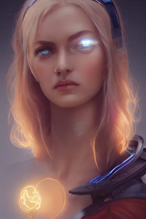 Image similar to goddess of technology, character art portrait, official media, illustrated by charlie bowater and ilya kushinov, extremely detailed, 8 k, trending on artstation, cinematic lighting, beautiful,