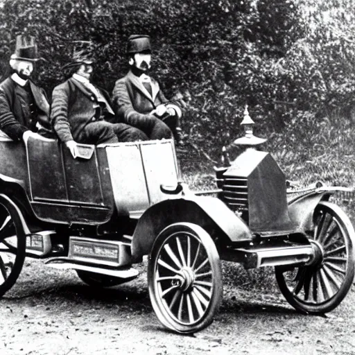 Prompt: a british automobile in the 1 8 7 0 s