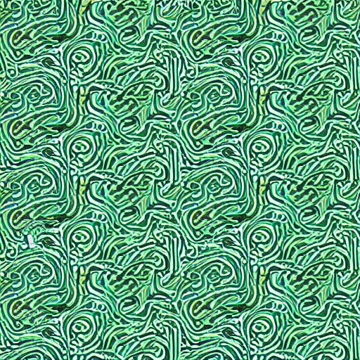 Image similar to green chrome swirling patterns