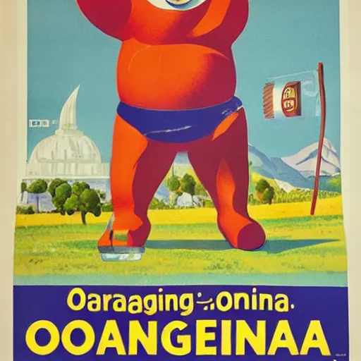 Image similar to orangina poster.