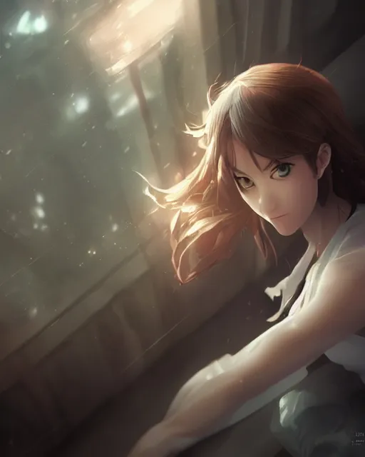 Prompt: a female ghost, full shot, perfectly shaded body, atmospheric lighting, detailed face, by makoto shinkai, stanley artgerm lau, wlop, rossdraws