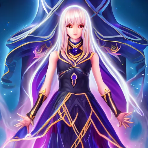 Image similar to beautiful dark magician girl, full body, mystical, ultra detailed, 4k