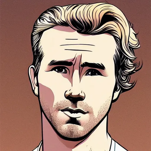 Prompt: “ ryan reynolds retro minimalist portrait by jean giraud, moebius starwatcher comic, 8 k ”