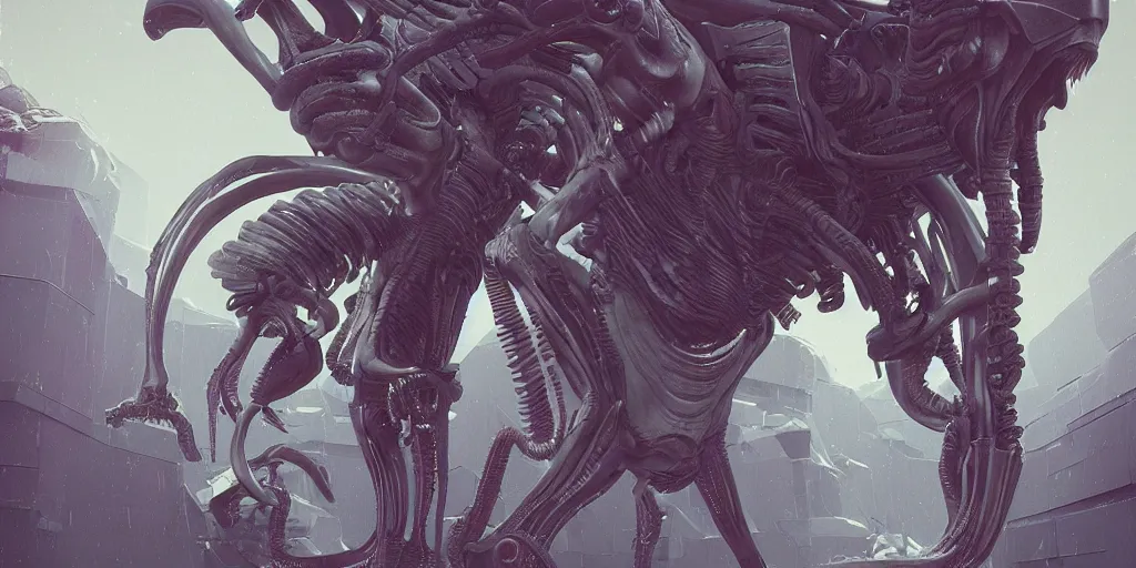 Prompt: xenomorph by Beeple