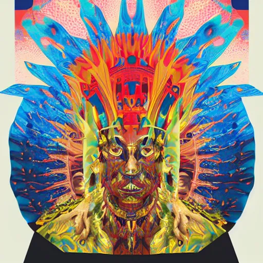 Image similar to album cover design design depicting god made out of drugs, by jonathan zawada, pi - slices, and tristan eaton, digital art