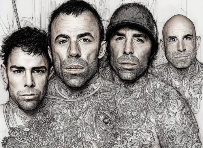 Prompt: a highly detailed beautiful portrait of joe rogan, james gurney, james jean