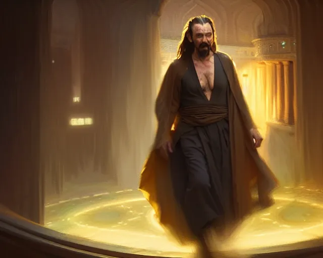 Prompt: qui gon djinn. magical atmosphere. art by greg rutkowski. highly detailed 8 k. intricate. lifelike. soft light. nikon d 8 5 0.