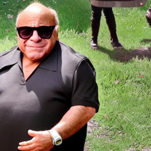 Prompt: danny devito as fortnite character