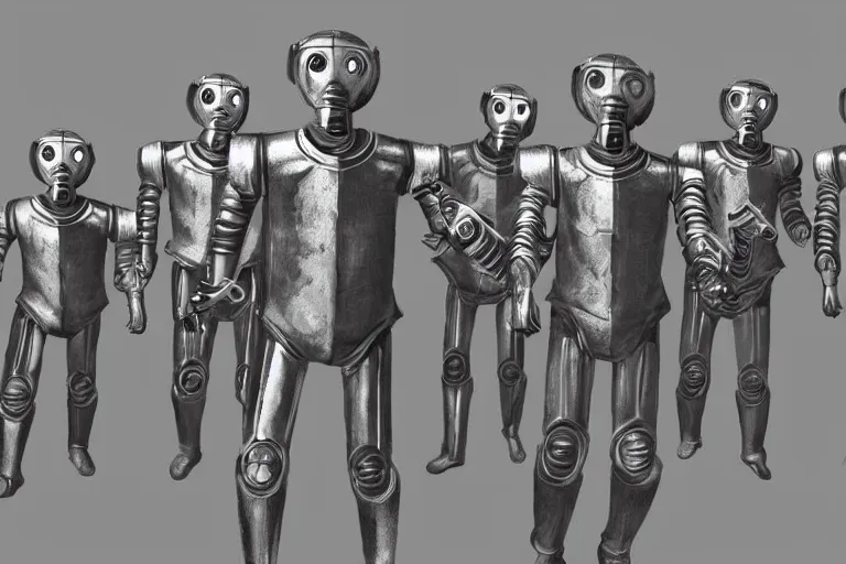 Prompt: Cybermen from Doctor Who, invasion, delete