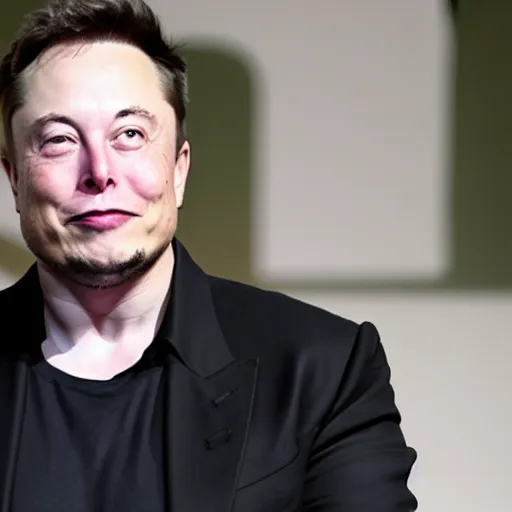 Prompt: elon musk with a byonic eye