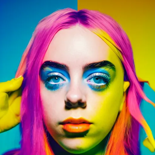 billie eilish made of legos, photograph, wide shot, 4 | Stable ...